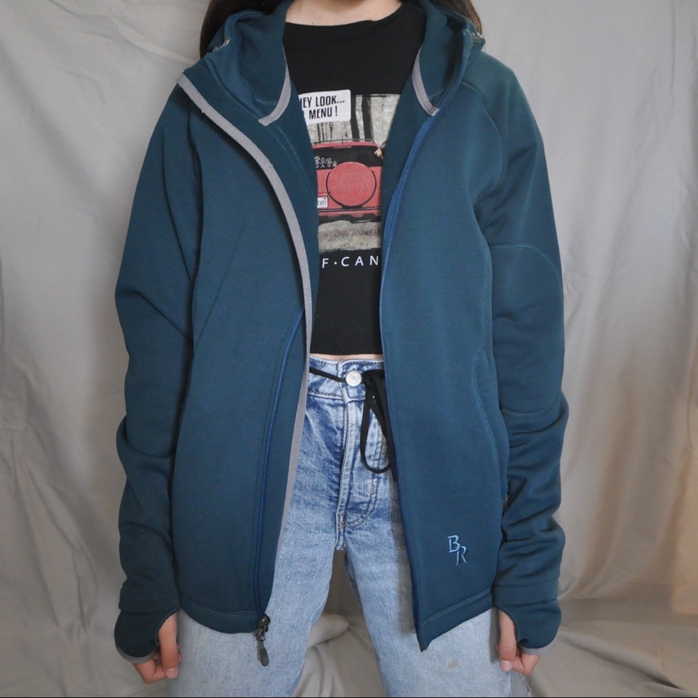 Blue Zip-up Hoodie